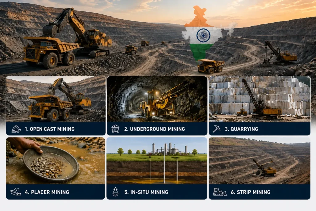Different Types of Mining Methods in India